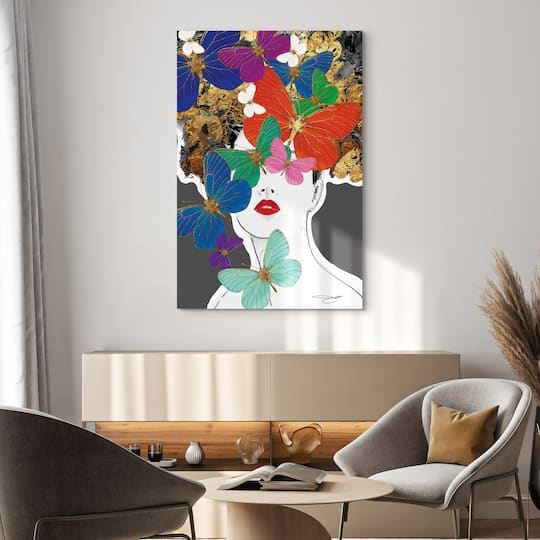 Empire Art Direct 48" x 32" Blindfolded Frameless Free Floating Printed Tempered Glass Wall Art